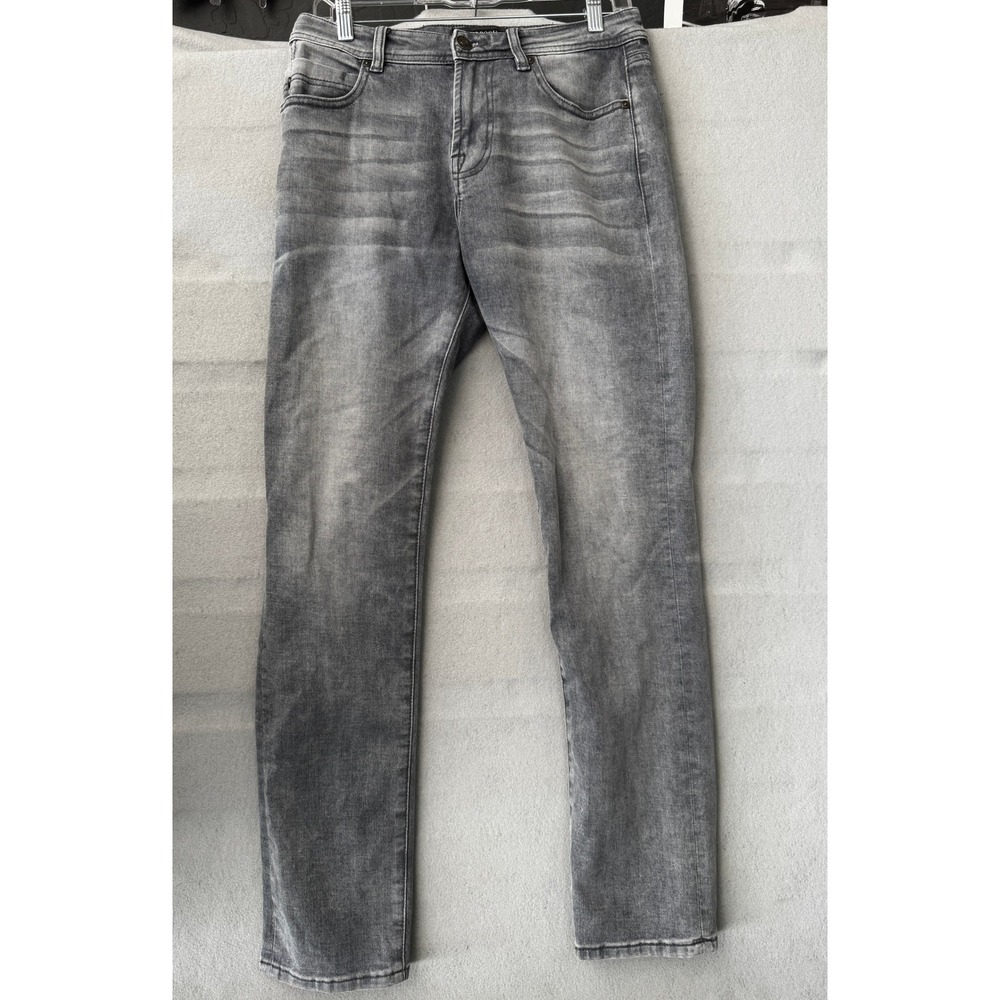 Liverpool Los Angeles Mens Grey Slim Fit Jeans 30W 32L Grey Wash Denim